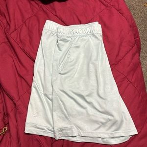 size L but very stretchy, baby blue